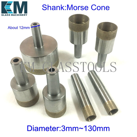 Morse Cone Diameter: 4mm~130mm. Good quality Sintered Diamond core drill bits,For glass drilling machine.