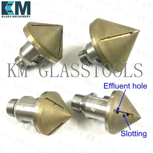 Slotting! Diameter 30mm-80mm,Standard 1/2'' GAS Diamond countersink complete cone for glass arrissing