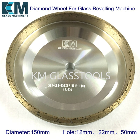 Diamond Wheel(continuous)150xd-5x12mm for Glass Bevelling Machine. S11w-CC4