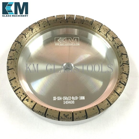 Diamond Wheel150x12x8x10mm for Straight-line Edging, Mitering, Double Edging Machine. S3-SS4