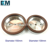 KM Resin wheels R1-CC4-D150/130/100xd-10x10 180# 240# 320# for Glass Straight-line Edging,Variable miter,Double edging machine