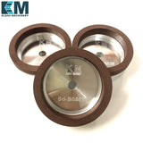 KM Resin wheels R1-CC4-D150/130/100xd-10x10 180# 240# 320# for Glass Straight-line Edging,Variable miter,Double edging machine