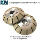 KM 45 degrees(1A1-S)Peripheral Daimond wheel,For CNC machine.