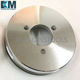 KM Resin Cup Wheel R1-CC3-Diameter175mm-10x10mm, Resin wheel for glass straight edge machine and double edge machine.