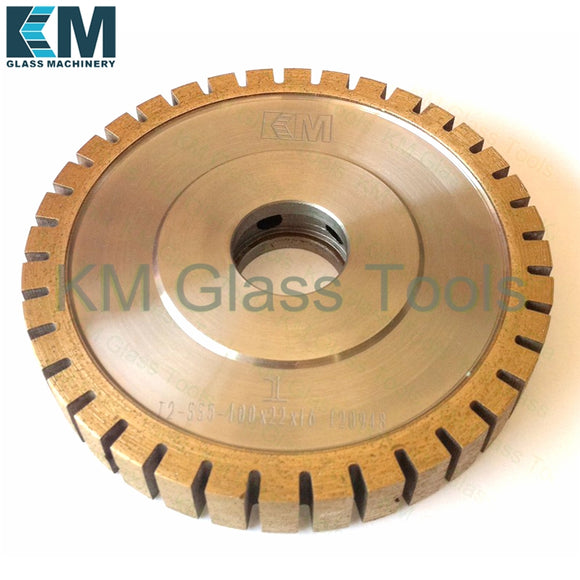 CNC Full Segmented Good 150x22xFE7/9/11/13mm Flat edge with Cooling holes (1A1-S)Peripheral Daimond wheel,For CNC glass machine
