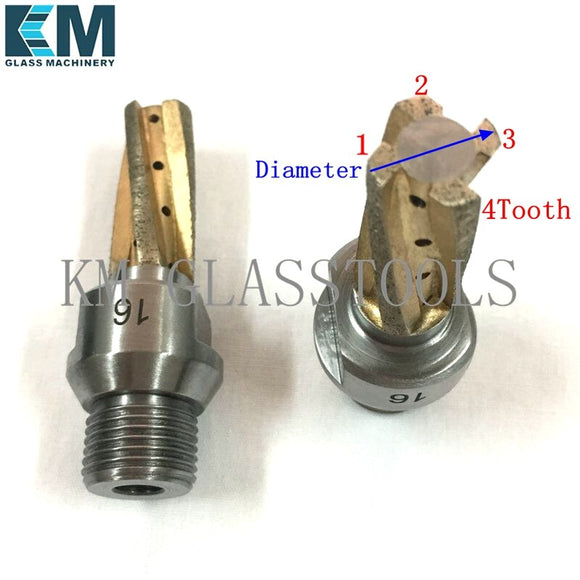 KM Brand High Quality! Milling cutter (CNC Tools)Diameter: 8,10,12,14,16,18,20mm for Glass Milling Machine.Total length 80mm.